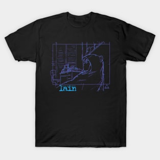 Lain bear suit Sketch - cyber 2 T-Shirt